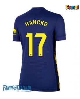 Atletico Madrid David Hancko #17 Tricou Fotbal Replică 2025-26 Femei Deplasare